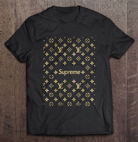 supreme louis vuitton shirt brown|louis vuitton supreme monogram.